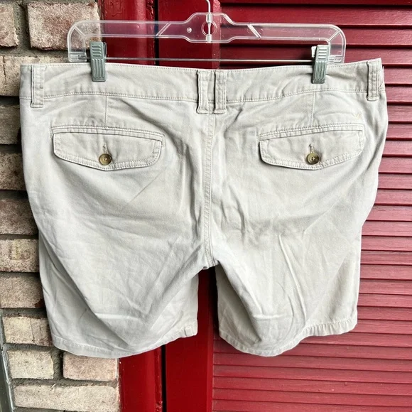 American Eagle Outfitters Size 12 Stretch Women’s Casual Tan Shorts - Picture 8 of 8
